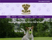 Tablet Screenshot of pawsandclawskennels.com